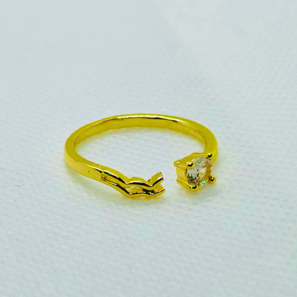 Gold-toned open ring