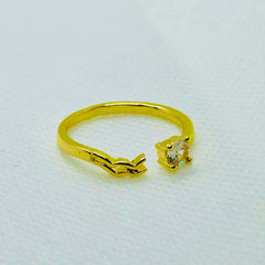 Gold-toned open ring