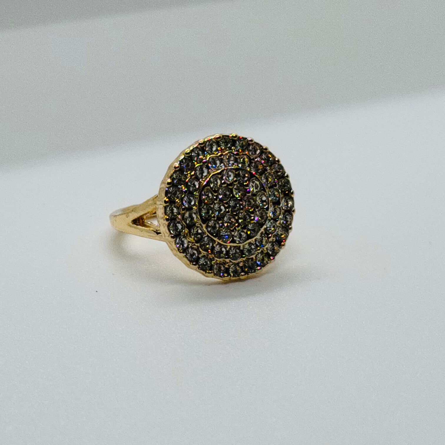 ornate gold-toned ring