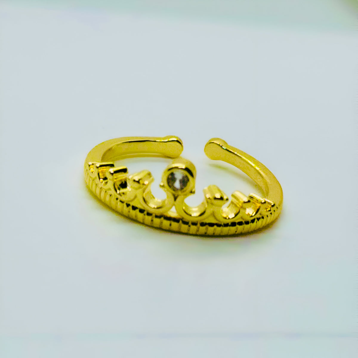 Gold-toned open ring