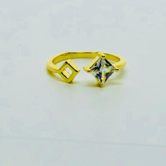 Gold-toned open ring