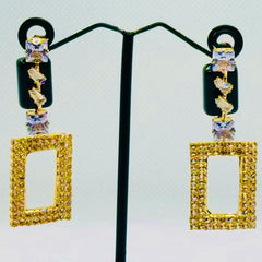 rectangular frames earrings